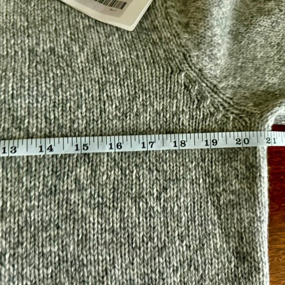 NEW UNIT of Germany by Gran Sasso, 100% Virgin Wool CrewNeck Sweater, Gray,SZ 50 - Picture 7 of 10